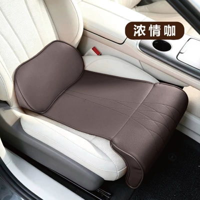 with leg support for driver, Waist support - perforated-lumbar-support-polka-dot-leg-rest-deep-coffee