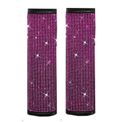 Diamond Car Seat Belt – Seat belt shoulder pad - rose-red-pair-2517