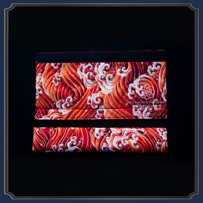 car interior personality National style – Seat belt shoulder pad - wave-red-wind-belt-shoulder-pad-30cm