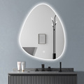 智能浴室镜简约卫生间发光led镜子不规则异形水滴镜挂墙酒店公寓