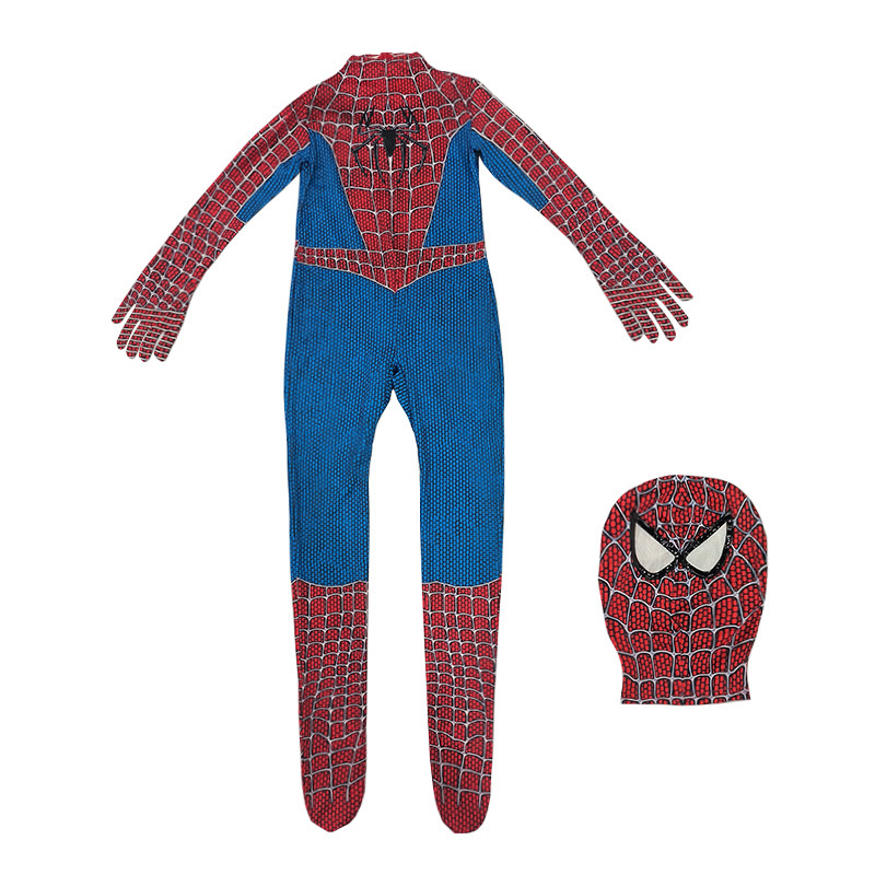 スチールスパイダーマンレオタードcos服远征子供アニメアダルト男性ハロウィーンコスプレ衣装|undefined