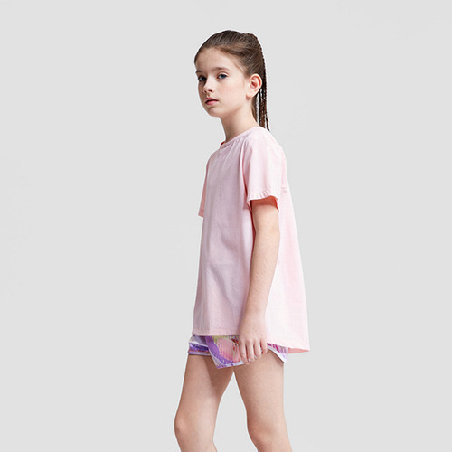 Cross-border European and American girls' children quick-drying sport T-shirt, summer new lightweight breathable yoga top short-sleeve air clothing