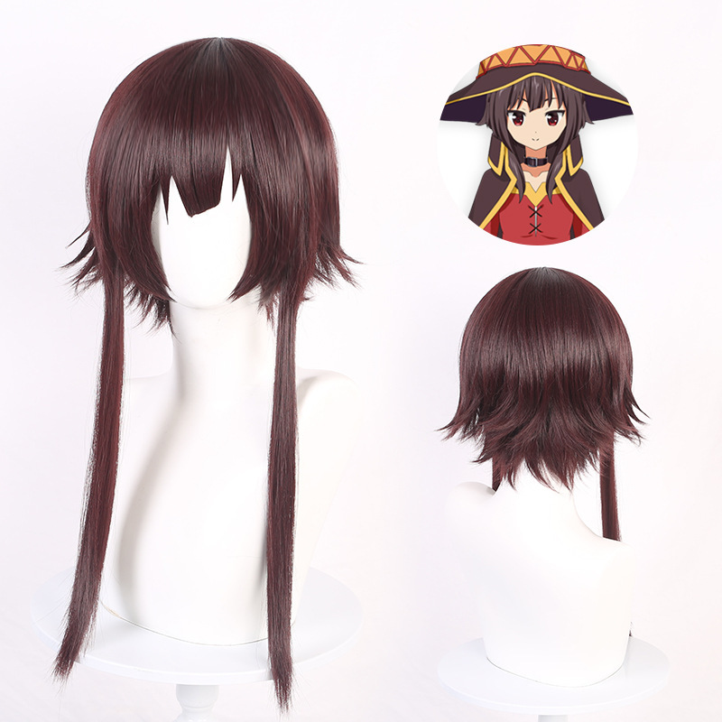 【Lingqi】The Blessings Are Dedicated to the Beautiful World! Huihui Dark Brown Red Style Cosplay Wig