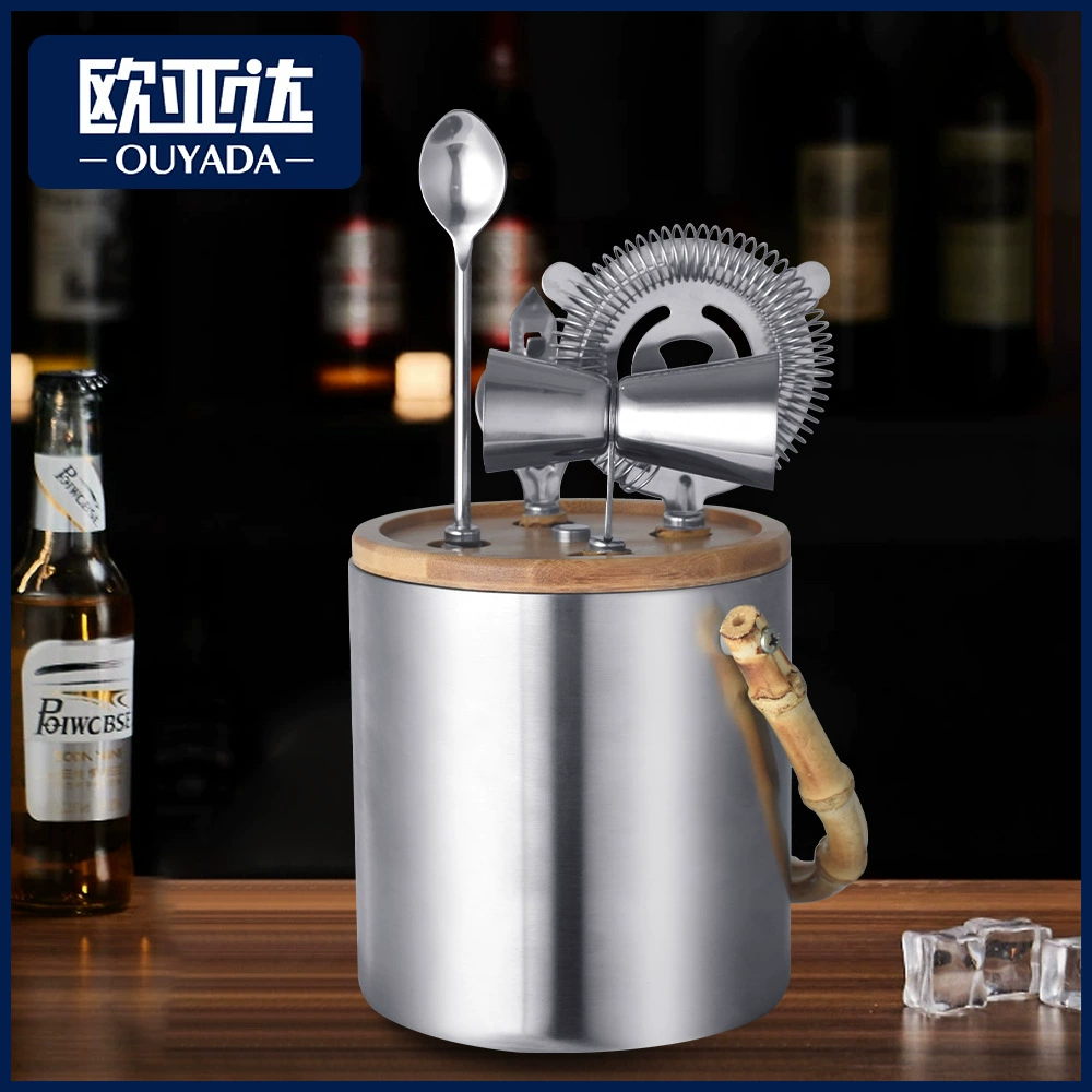 Ведро для льда из нержавеющей стали Amazon Beer Supplies, 1,3 л, круглое, двойные стенки, с зажимом для льда