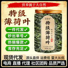特级薄荷叶商用薄荷茶新鲜食用干薄荷罐装代用茶养生茶泡水花草茶