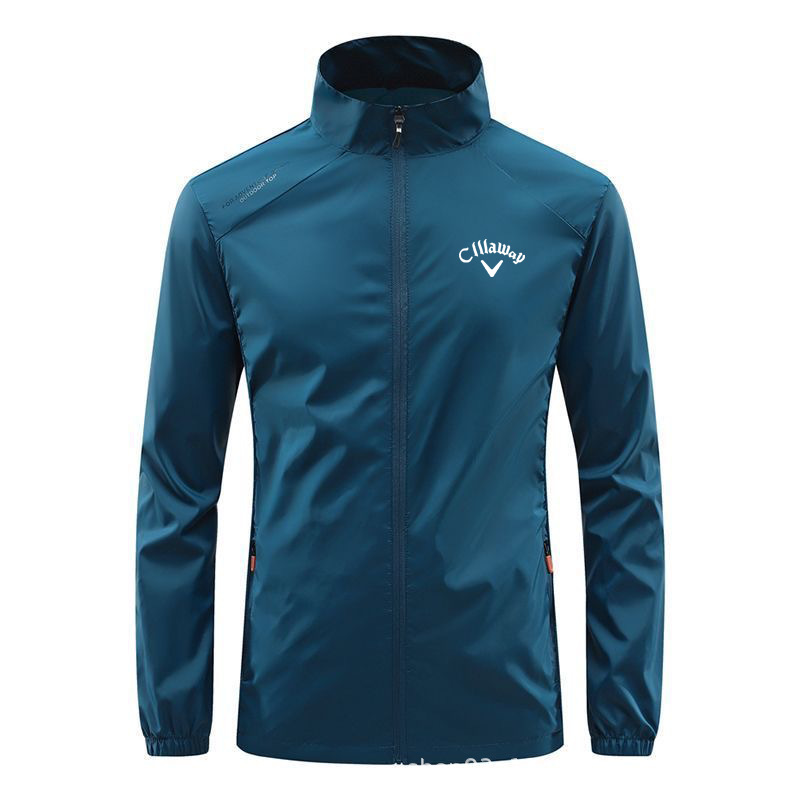 New Golf Sun Protection Clothing Summer Thin Sun Protection Clothing Zipper Cardigan Stand Collar Jacket Golf Clothes