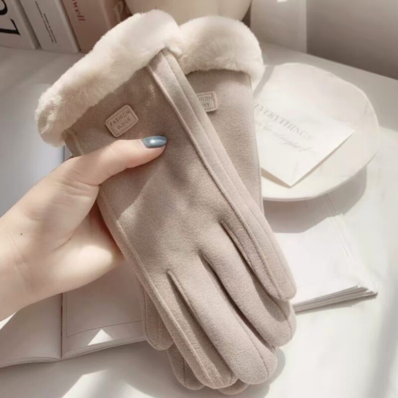 Winter Warm Gloves for Women, Cycling Anti-Cold Fleece-Lined Thickened Gloves, Women's Autumn Cycling Windproof Touch-Screen Gloves Winter Warm Gloves for Women, Cycling Anti-Cold Fleece-Lined Thickened Gloves, Women's Autumn Cycling Windproof Touch-Screen Gloves