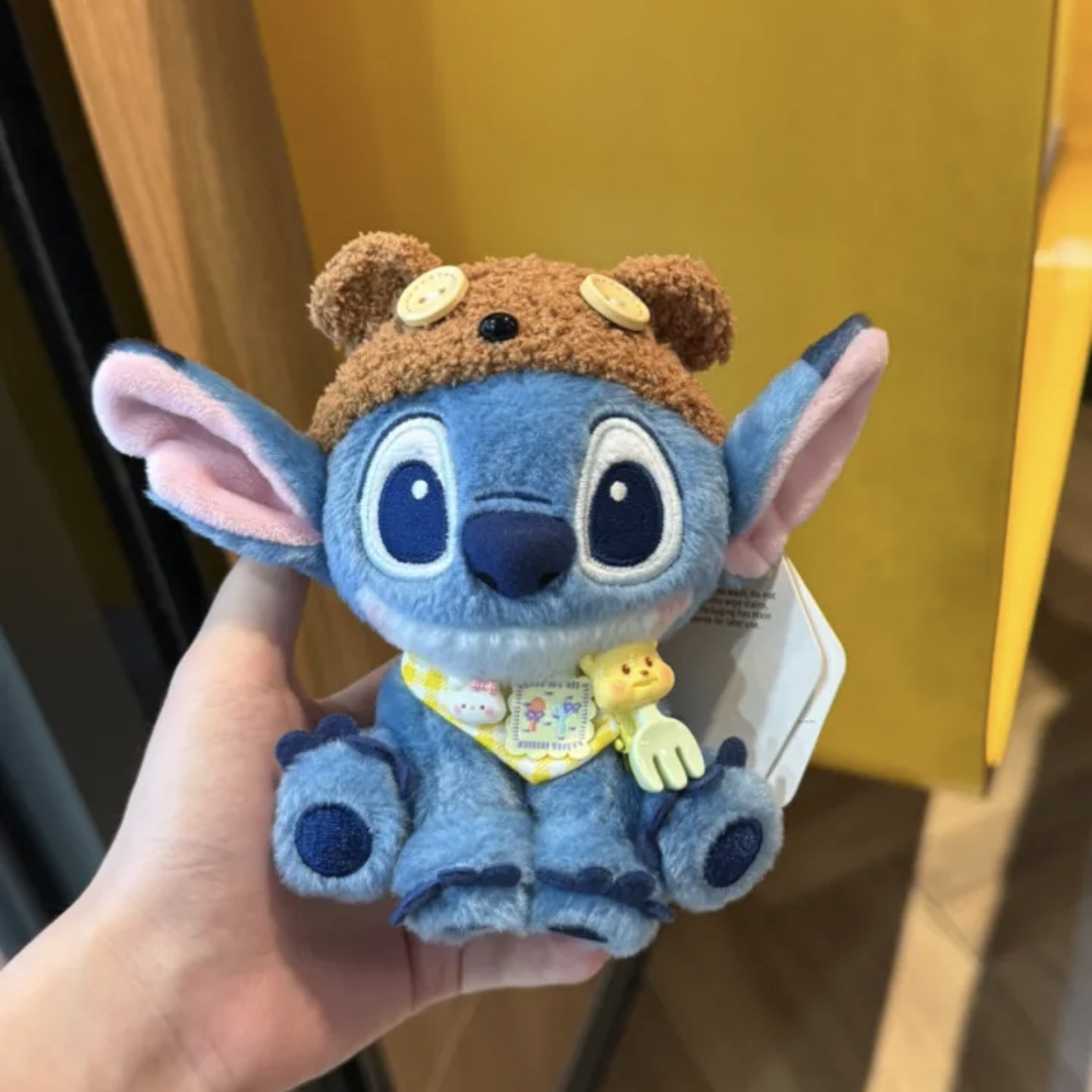 Genuino lindo Stitch Star Baby dibujos animados muñeco de peluche Stitch colgante llavero muñeca colgante regalo