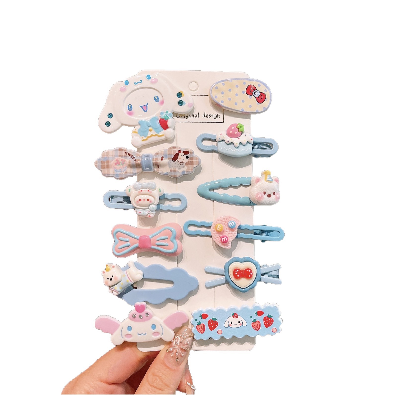 Dopamina lindos clips para el cabello bordes clips laterales clips para el cabello niños tocadillos clips para el cabello de boca de pato mujeres