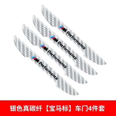 series 7 series X1X3X4X5 rearview mirror – Body sticker - bmw-m-logo-silver-real-carbon-fiber-door-4-piece-set