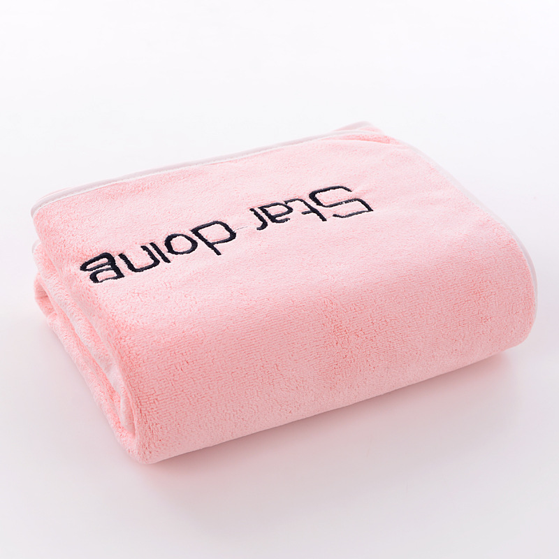 Serviette de bain, serviette de bain super absorbante au style jeune, grande taille 70*140cm, populaire en ligne, serviette de bain fine, très absorbante, ne peluche pas, supporte_voghion.com