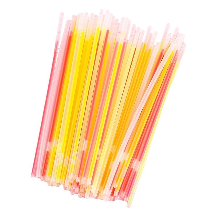 Barrel palo fluorescente puesto mercado nocturno pulsera luminosa palo luminoso Internet celebridad TikTok cuerpo danza romántica barra de luz de plata