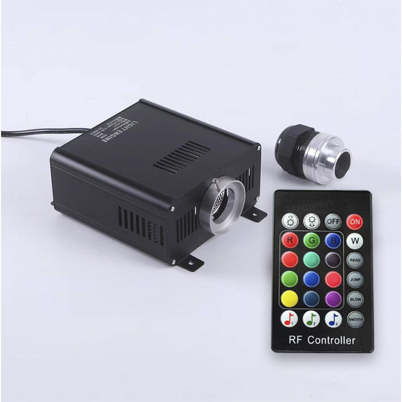 LED45W16瓦车载12V器双头闪烁流星七彩带纯白星空光纤机七彩星空