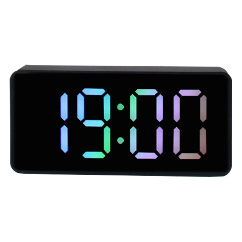 Simple LED despertador electrónico creativo colorido reloj estudiante regalo luminoso mudo multifuncional reloj despertador digital