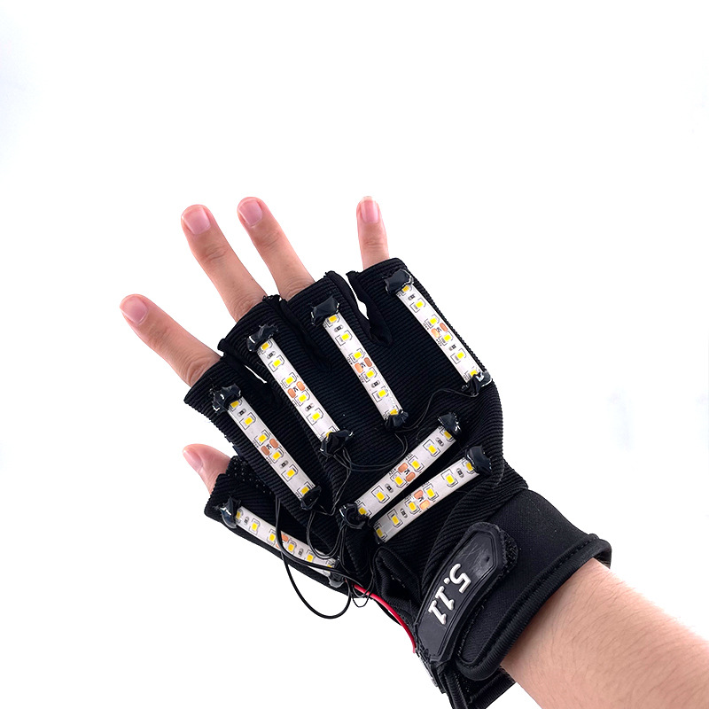 #150 12V按钮-LED双杆手套