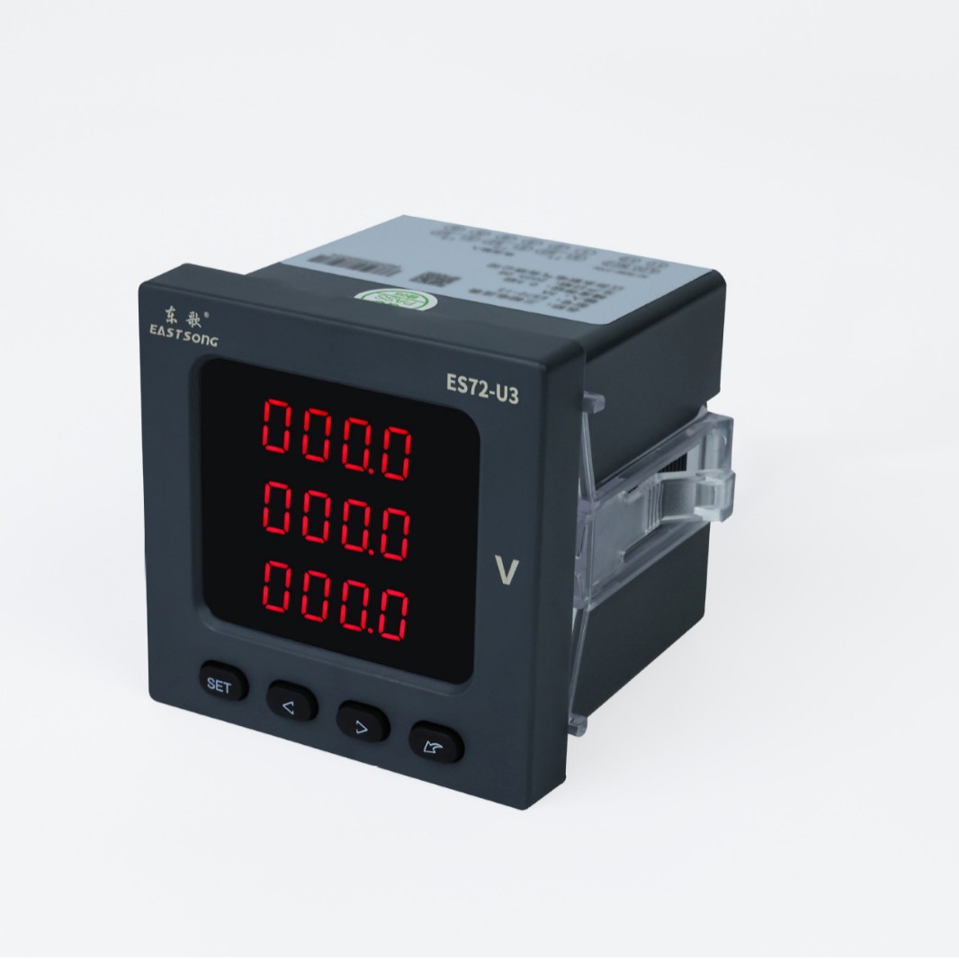 Dongge Three-Phase Voltage Meter Es72-U3 Led Digital Display 0.5 Level High-Precision Measurement Supports Oem Customization