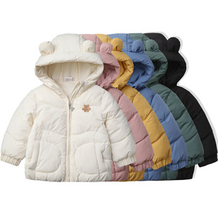 002 Cross-Border Candy-Colored Cotton-Padded Clothes for Boys and Girls, Thickeneded Baby and Kidsren's Cotton-Padded Clothes, 2025 Winter New Kidsren's Clothing