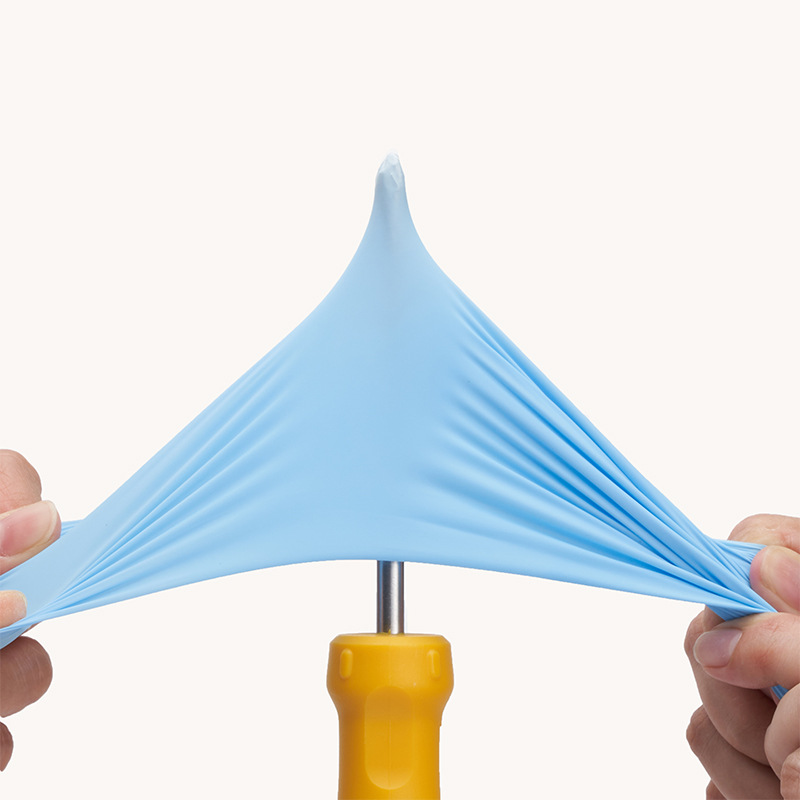 蓝色一次性丁晴手套食品烘焙橡胶防护鸿锐厂家批发防水食品级防水