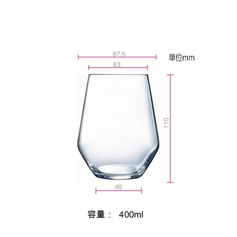 楽美雅耐熱ガラスカップビールカップ家庭用ジュース飲料カップコップコップ卸売りロゴ|undefined
