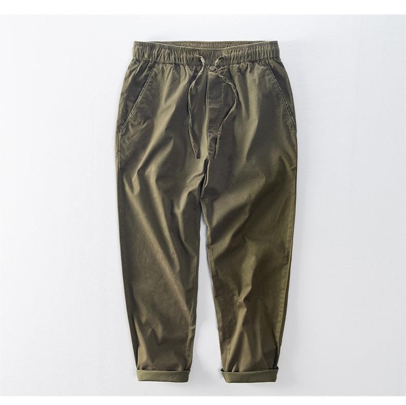 L8212 new simple tether casual straight pants men's Japanese fashion overalls men's pants a generation of hair