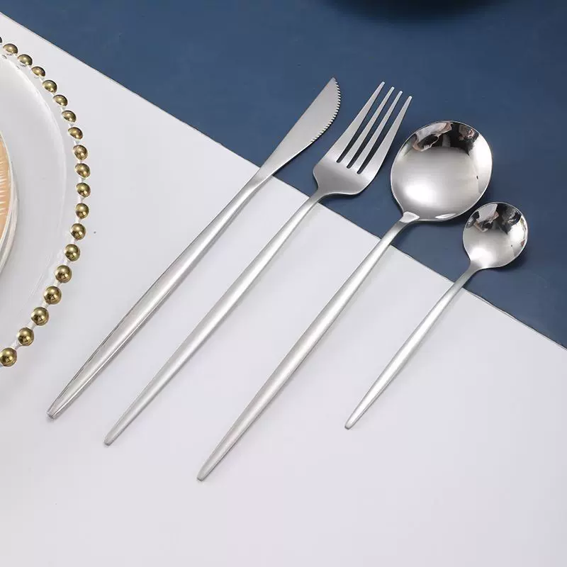不锈钢刀叉勺四件套葡萄牙西餐具牛排刀叉勺套装