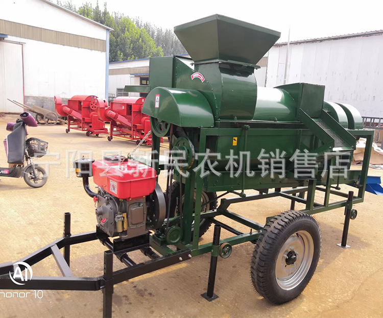 可移动式玉米脱粒机苞米猫豆皂角打粒机五味子脱粒机蔬菜种子可用