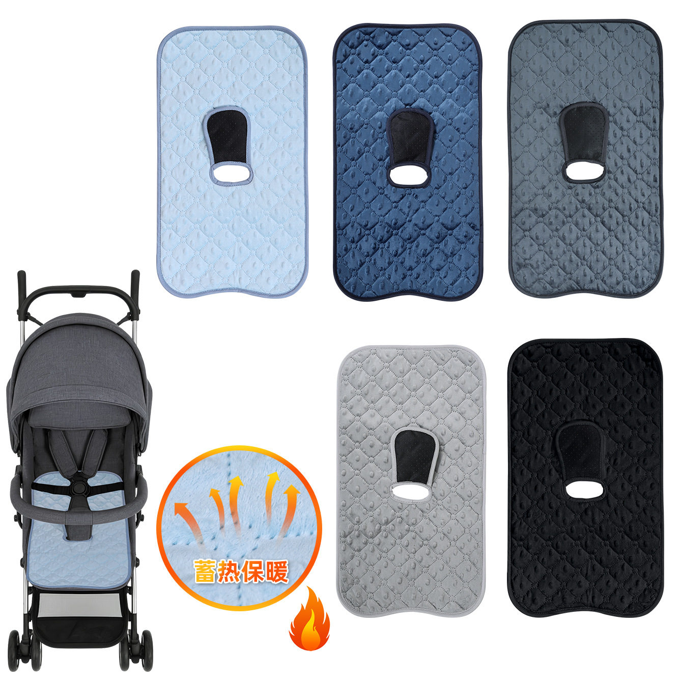 New Baby Seat Cushion, Baby Velvet, Skin-Friendly, Soft, Diaper Pad, Waterproof, Dirty-Resistant, Children's Stroller Seat Cushion, Dining Chair Cushion
