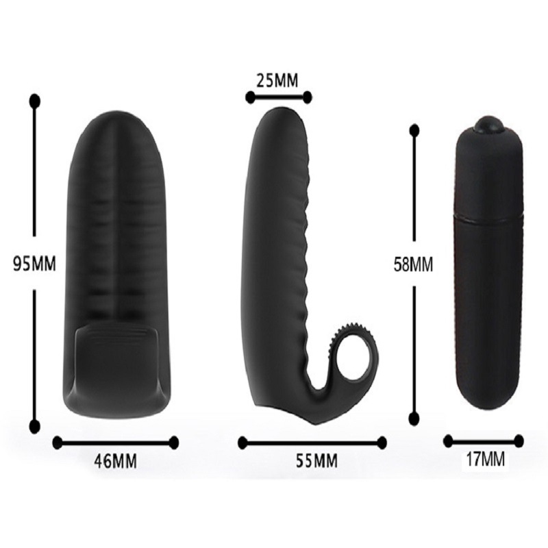Genopladelig finger vibrator i silikone til par_voghion.com