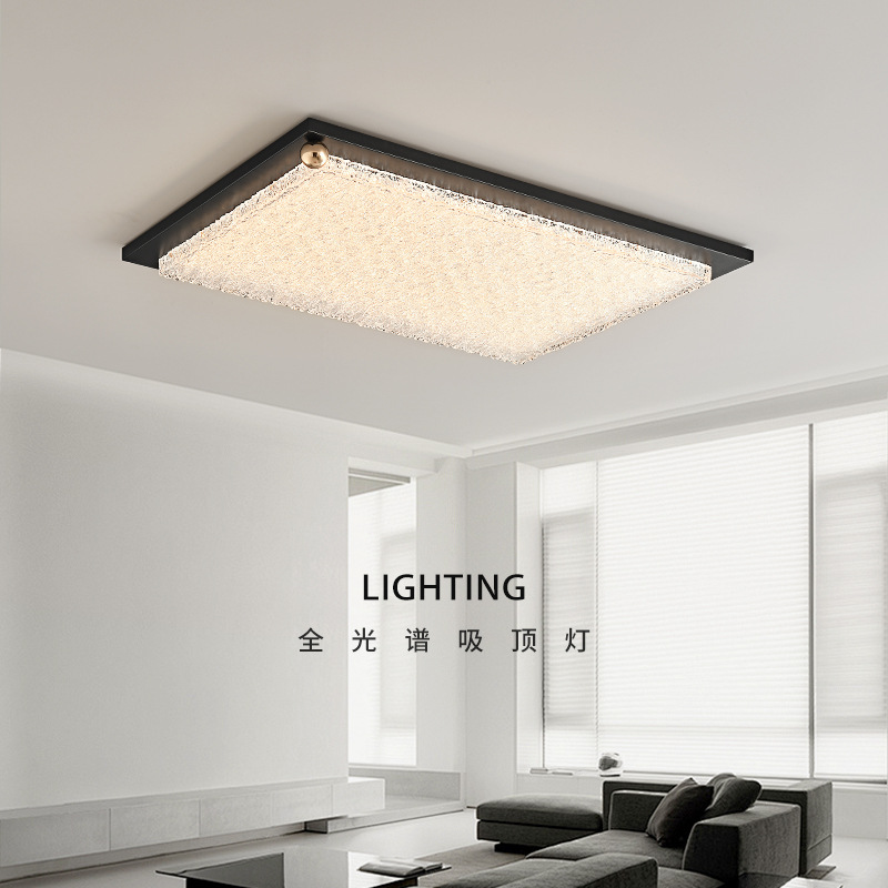 Lámpara de dormitorio de alta gama de lujo ligero de estilo italiano, lámpara de techo led, protección ocular de espectro completo, arte creativo, lámpara de estudio para dormitorio principal