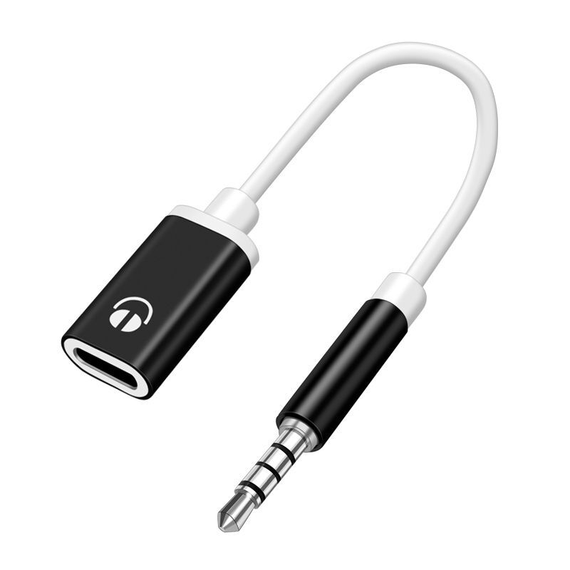 3.5mm revolution typec female flat head headset to round head adapter cable analog connection mobile phone adapter converter 3.5mm revolution typec female flat head headset to round head adapter cable analog connection mobile phone adapter converter