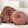 Scandinavian round pillow, fuchsia sofa for living room, decorations, wheel