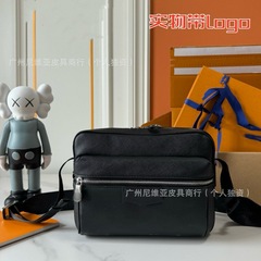 直供クロスボーダー新作黒花メンズ黒武士郵便かばん