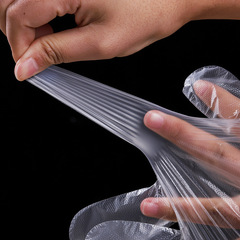 Disposable gloves, thick plastic gloves, food and beauty gloves, hair washing kitchen food gloves, 100 packs of transparent gloves