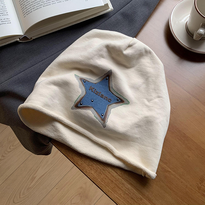 Star pile hat-beige