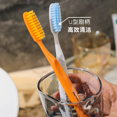 Soft-bristled long handle lazy person's toothbrush, single pack, adult couple household high-end soft-bristled toothbrush