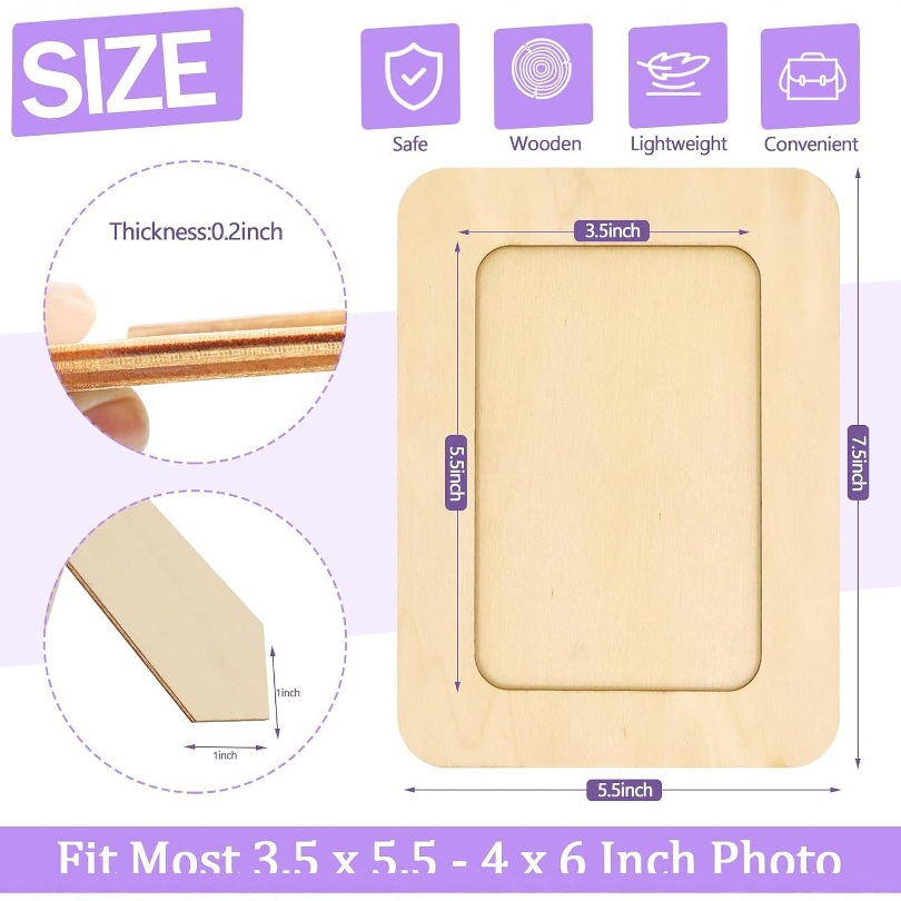 现代简约木制家用相框 家居装饰相框DIY木质工艺品摆件创意批发