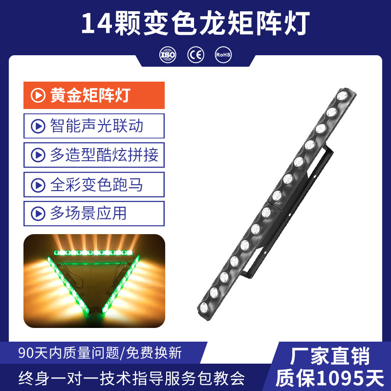 Catorce luces de carreras de caballos camaleón