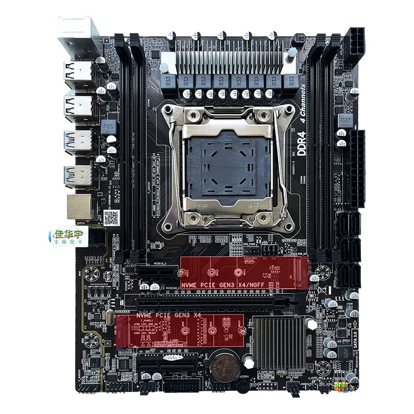 Материнская плата настольного компьютера X99, четырехканальная память DDR4, двойная плата M.2 Medium 2011-V3 v3v4CPU