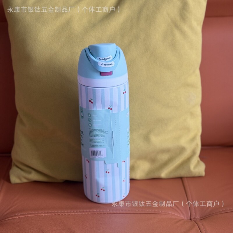 24oz印花新款跨境亚马逊热销owala不锈钢真空户外运动水壶随手手|undefined