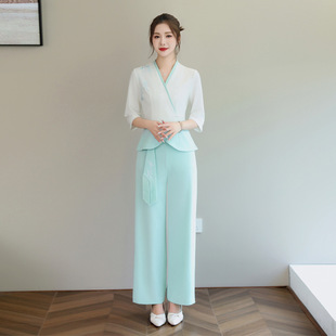 Foot Bath Technician Work Clothes, Beautician Work Clothes, Beauty Salon Temperament Suit, Hotel Front Desk Welcome Suit