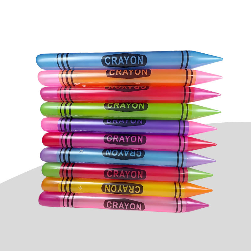 Nuevos productos transfronterizos juguetes inflables de PVC productos de fiesta de verano de crayón gigante para colgar en el aula juguetes de lápiz decorativos