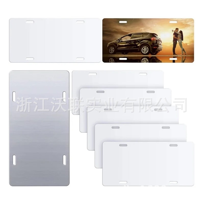 热转印铝板美国车牌空白白板美规6*12英寸热升华铝板色彩鲜艳优惠