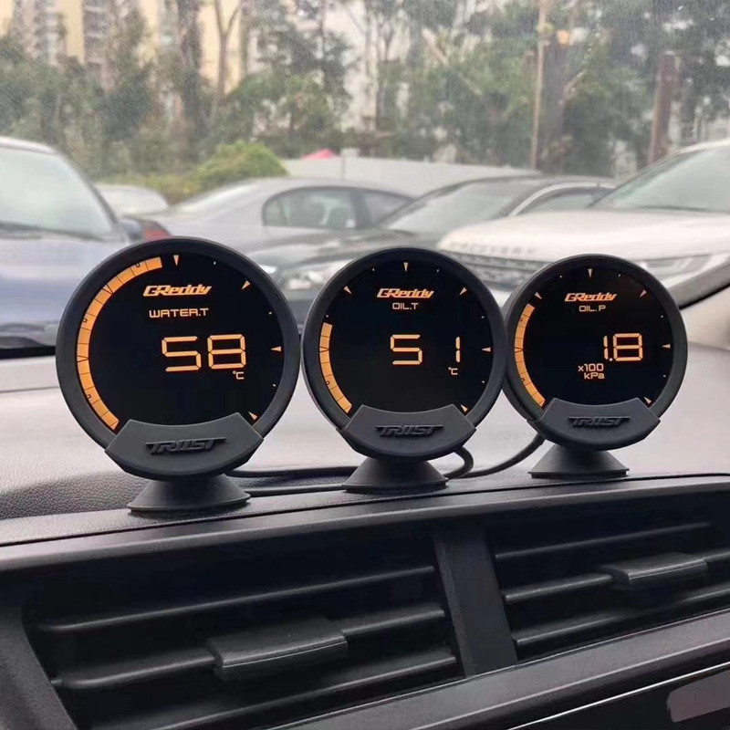 Greddi Sirius instrumento de modificación del coche multifunción OBD2 pantalla LCD medidor de temperatura del agua Turbo