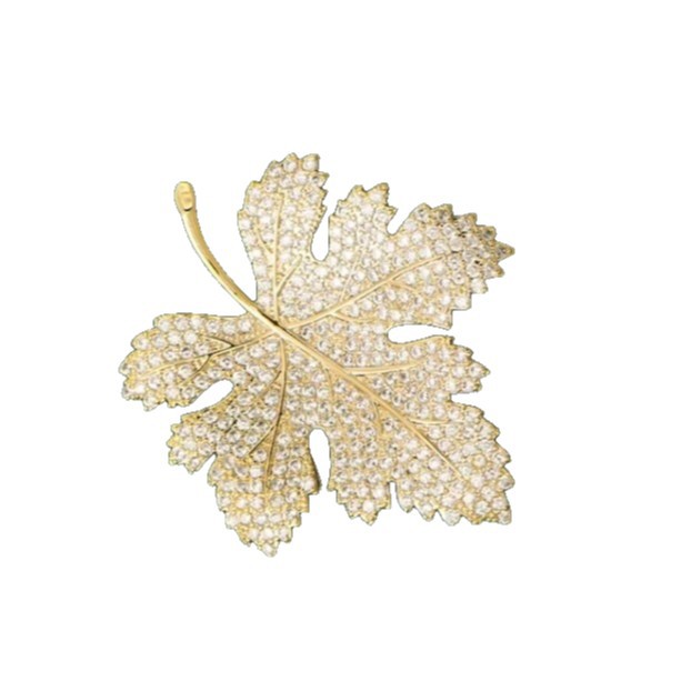Elegant Maple Leaf Brooch For Women High-end Corsage Accessory_voghion.com
