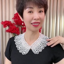 韩版减龄薄款镂空钉珠蕾丝假领子夏季防晒小披肩外搭围巾女百搭