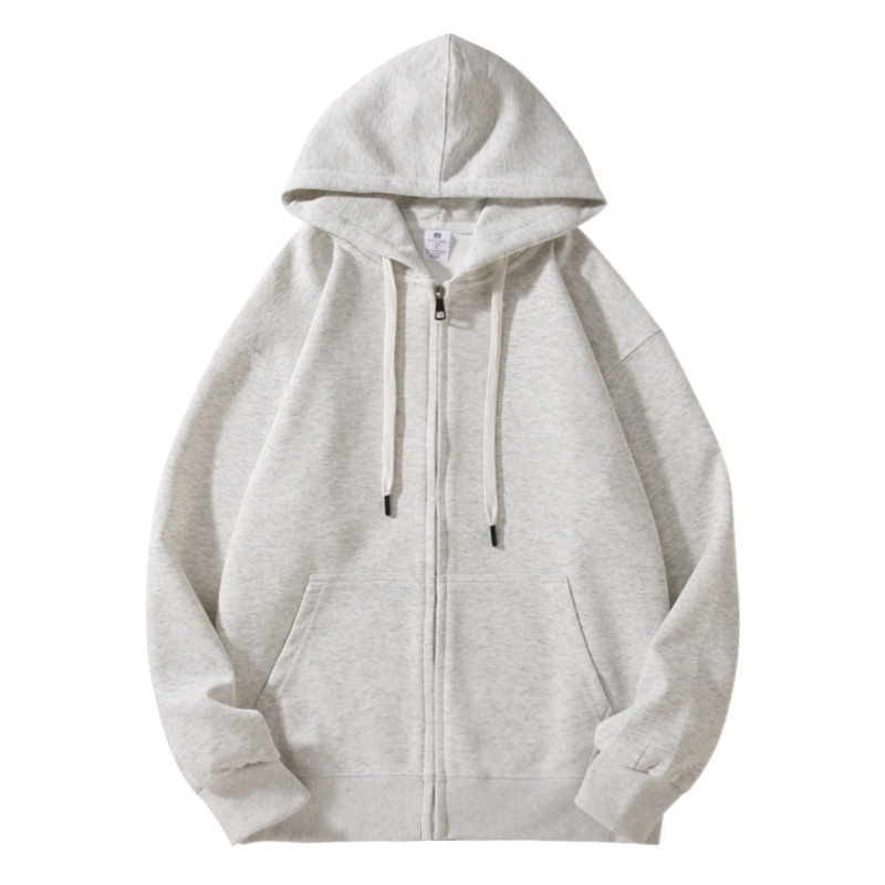 Suéter americano pesado para hombre primavera y otoño nuevo estilo chaqueta de punto simple suelta chaqueta con capucha pareja deportes casual top