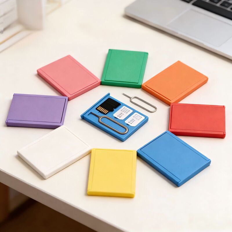 Cross-Border New Product 3D-Printed Portable Sim Card Storage Box Can Safely Store Mobile Phone Memory Cards, Compact and Shock-Proof