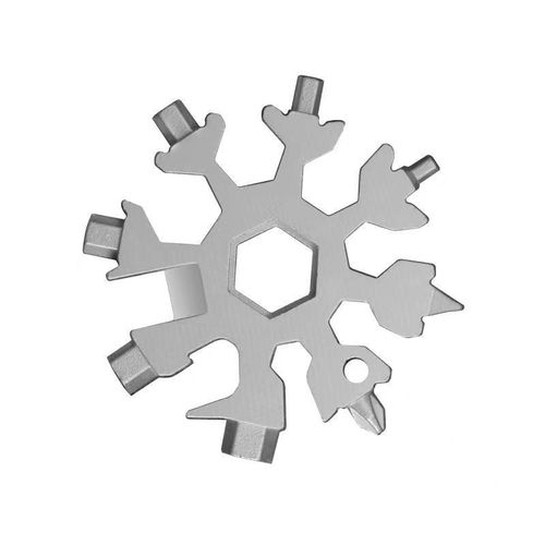 Snowflake Multi-Tool Snowflake Wrench Mini Screwdriver Hexagonal Octagon Convenient Universal Tool Card