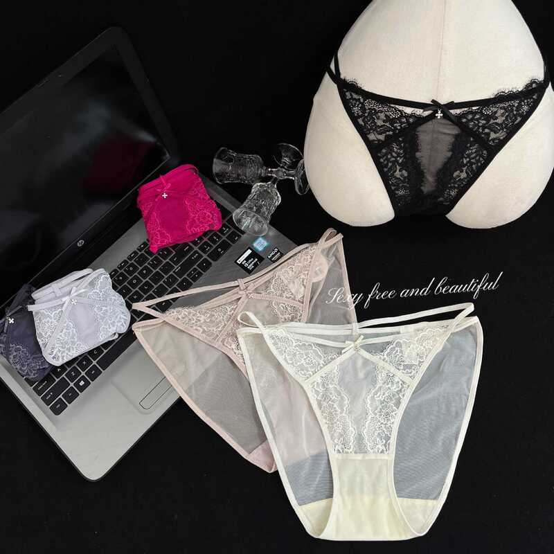 5822 Pure Desire Style French Lace Mesh Waist-Hugging Design Comfortable Breathable Close-Fitting Hip-Hugging Women's Triangle Panties 5822 Pure Desire Style French Lace Mesh Waist-Hugging Design Comfortable Breathable Close-Fitting Hip-Hugging Women's Triangle Panties