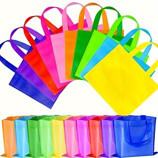 Nonwoven Party Tote Bag Reusable Gift Bag Tote Shopping Bag with Handle for Birthday Party